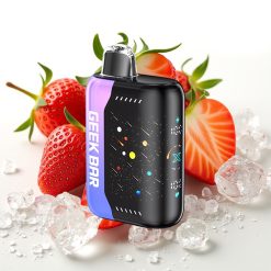 GEEK BAR Pulse X 42K Puffs Meteor Edition Jordbær Kiwi Is MTL 42K DTL 30K 820mAh Power Sync 3D skjerm Dual Mesh Coil