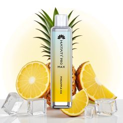 Hayati Pro Max 4000 Puffs Engangsdamper Ananas Is, 2%/5% Nikotin, 1400mAh, 28x28x120mm