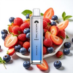 Hayati Pro Max 4000 Puffs Engangsdamper Blå Fusion 28×28×120mm 2%/5% Nikotin 1400mAh Oppladbar