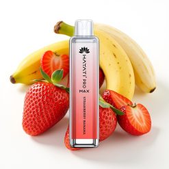 Hayati Pro Max 4000 Puffs Engangsvaper Jordbær Banan | 2%/5% Nikotin | 1400mAh Batteri | 2ml Tank