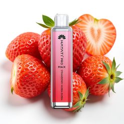 Hayati Pro Max 4000 Puffs Engangsvaper – Jordbær Hubba Bubba, 2%/5% Nikotin, 1400mAh, 2ml/10ml tank, Ladbar