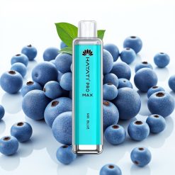 Hayati Pro Max 4000 Puffs Engangsvaper Mr Blå – 1400mAh, 2ml tank, 10ml påfyll, 2%/5% nikotin, 28×28×120mm