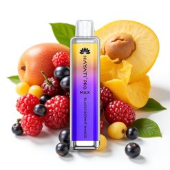Hayati Pro Max 4000 Puffs Engangsvaper Solbærmango – 28×28×120mm, 2%/5% nikotin, 1400mAh, oppladbar