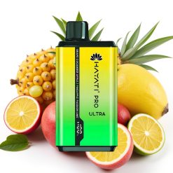 Hayati Pro Ultra 15000 Puffs Drupe Agurk Eple Ananas Pasjonsfrukt Lime – 15000+ puff, 850mAh, 2×12ml, 2% nikotin