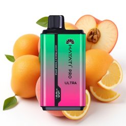 Hayati Pro Ultra 15000 Puffs Sur Eple Juicy Fersken 15000+ puff 850mAh 2×12ml 2%